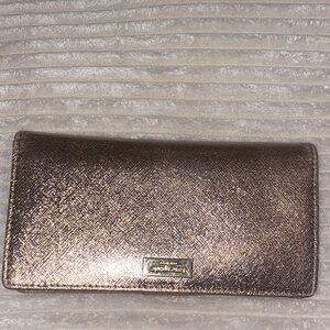 Kate Spade Metallic pink Wallet